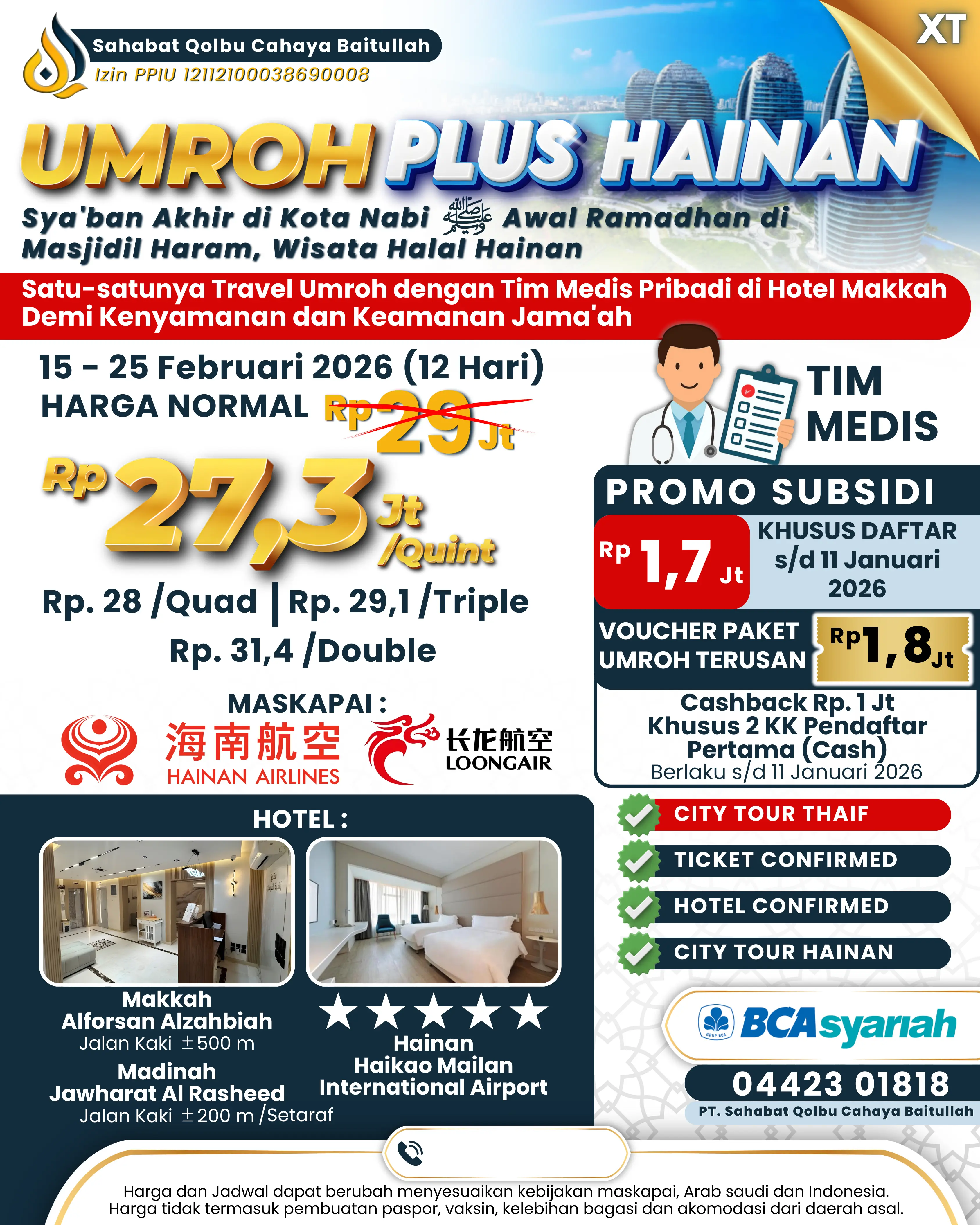 Paket umroh Plus Hainan