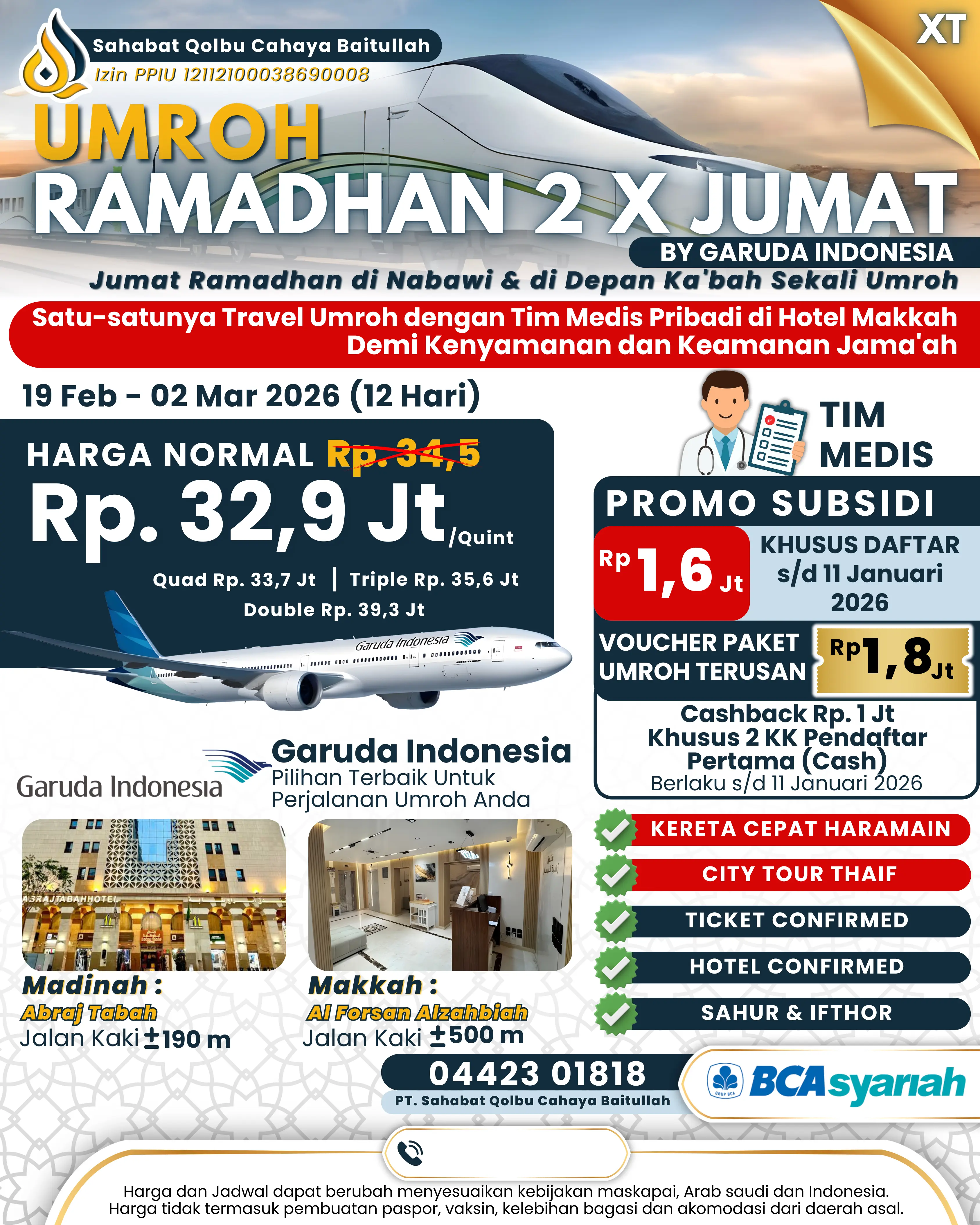 Paket umroh Ramadhan 2x Jumat
